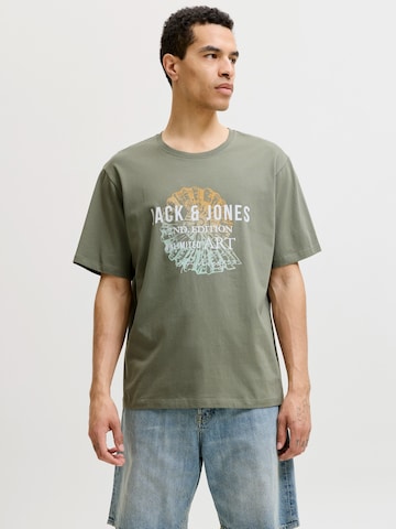 JACK & JONES Μπλουζάκι 'JJGRADIENT' σε γκρι: μπροστά