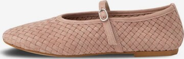 Flarelle - Bailarinas con hebilla 'Intrecciata' en rosa: frente