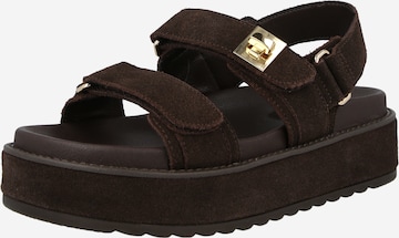 Sandales 'Bigmona' STEVE MADDEN en marron : devant