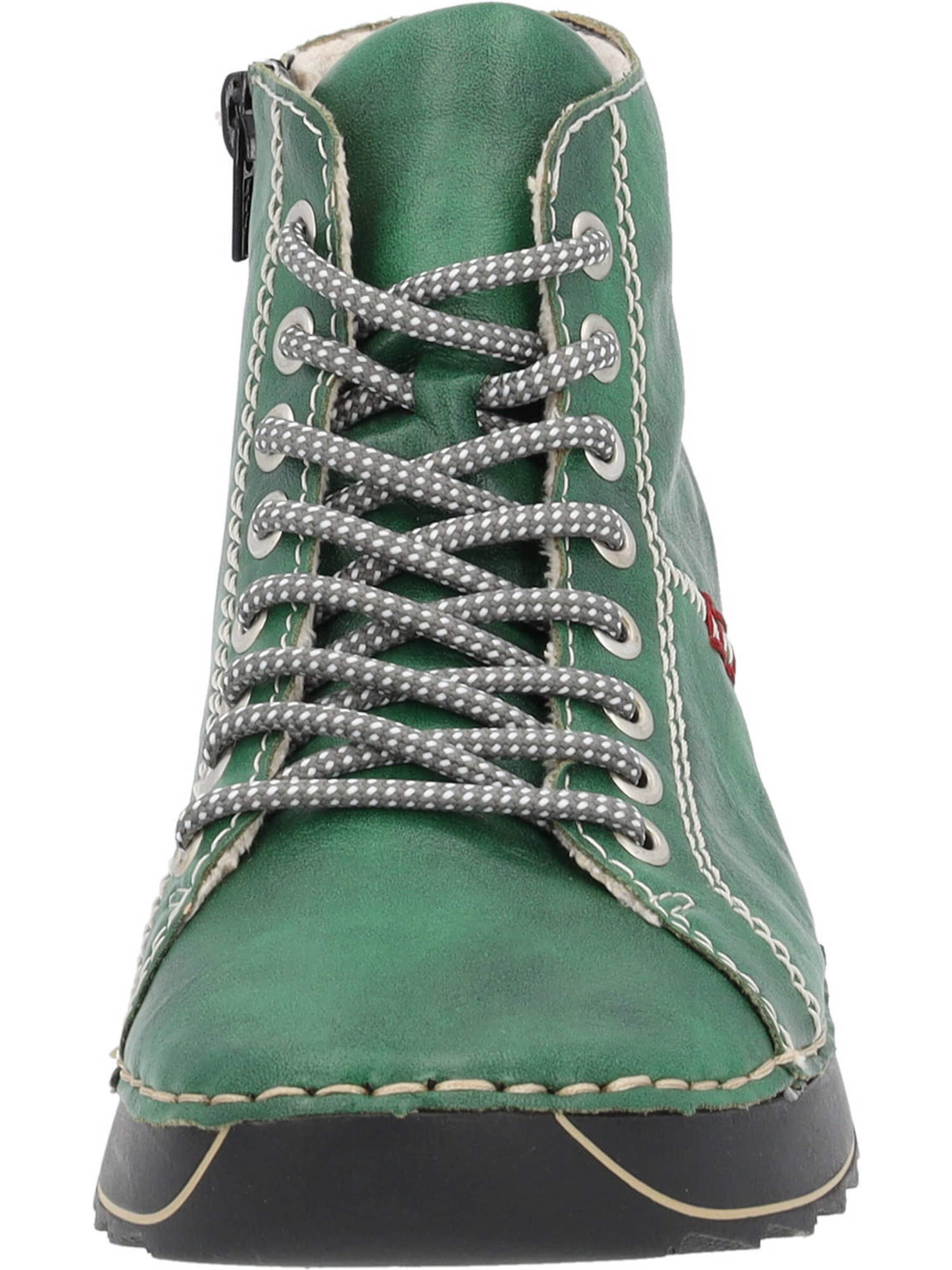 Rieker Fűzős rövid szárú csizmák - zöld