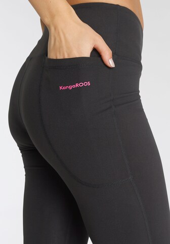 KangaROOS Skinny Workout Pants in Black