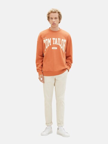 TOM TAILOR DENIMSweater majica - narančasta boja