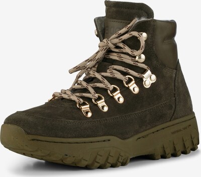 WODEN Lace-Up Boots 'Iris Track Suede' in Dark green, Item view