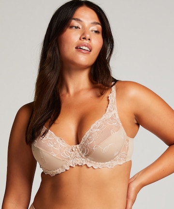 Hunkemöller T-Shirt BH 'Diva' in Beige
