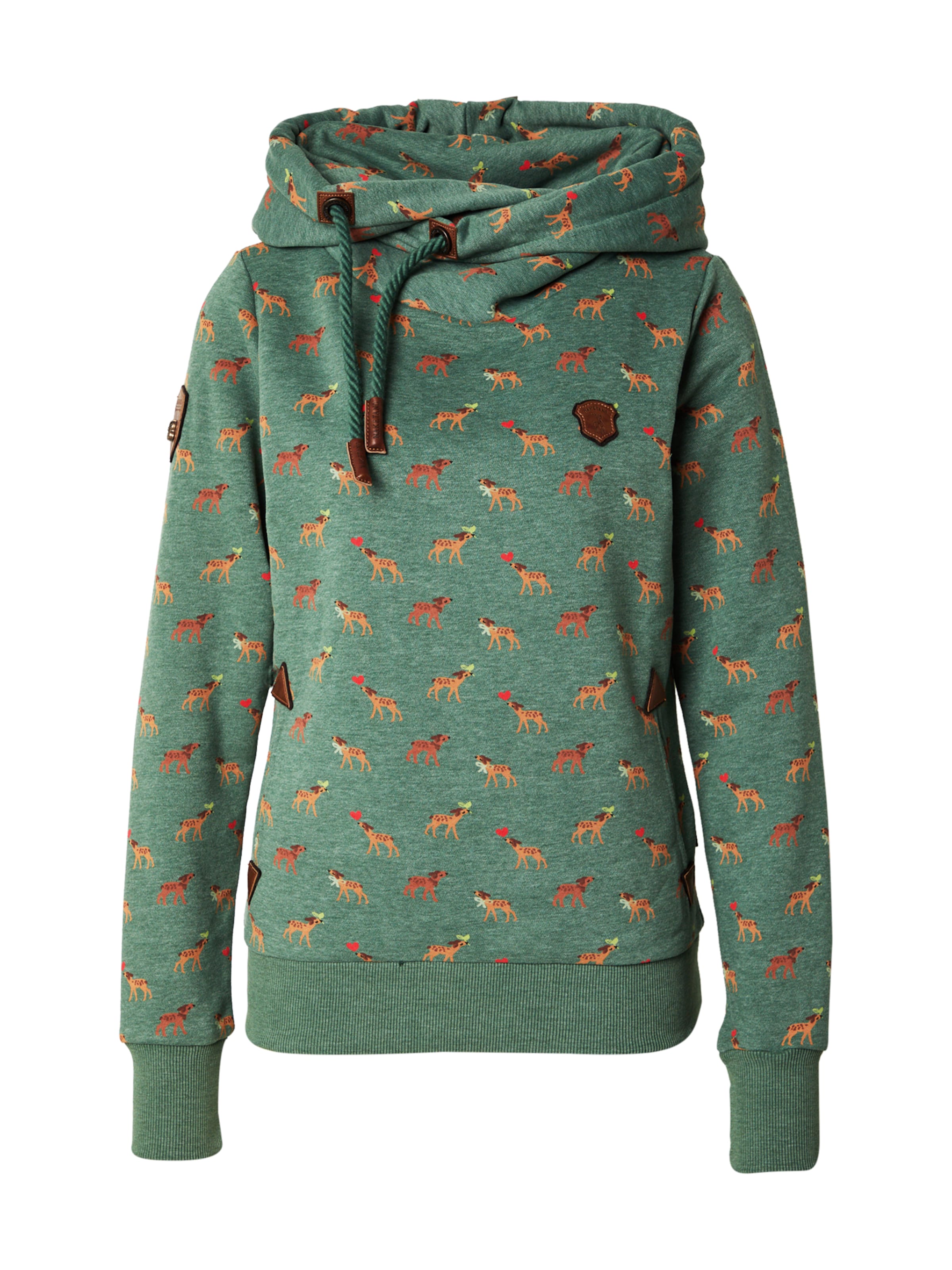naketano - Sweatshirt 'Darth' em verde: frente