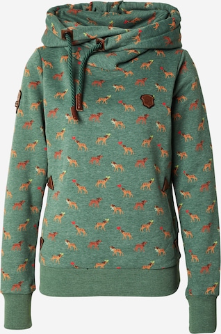naketano - Sweatshirt 'Darth' em verde: frente