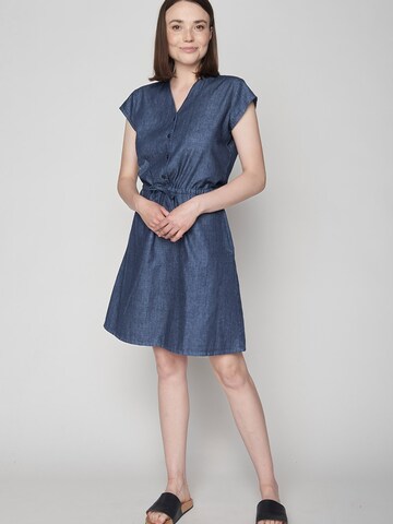 GREENBOMB Jurk in Blauw: voorkant