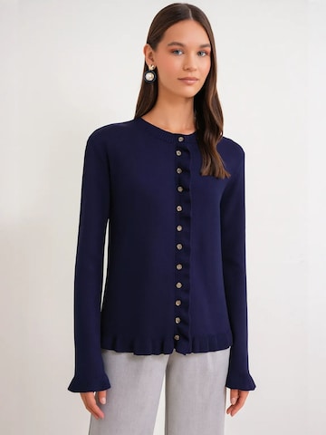 MixRay Strickjacke 'Strickjacken' in Blau: Vorderseite