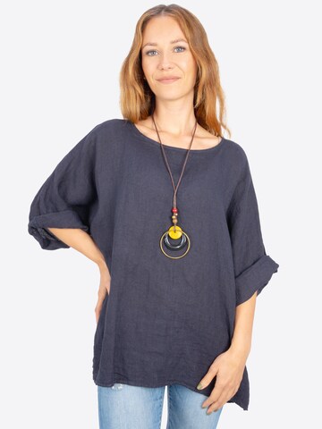 Seasons of April Blouse 'Lina' in Blauw: voorkant