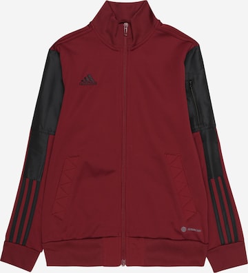 ADIDAS PERFORMANCE Sports jacket 'Tiro' in Red: front
