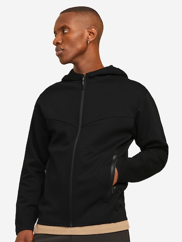 JACK & JONES Sweatjacke 'Fusion' in Schwarz