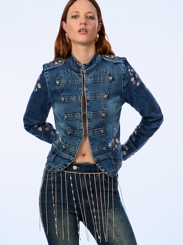 Desigual Prehodna jakna | modra barva: sprednja stran
