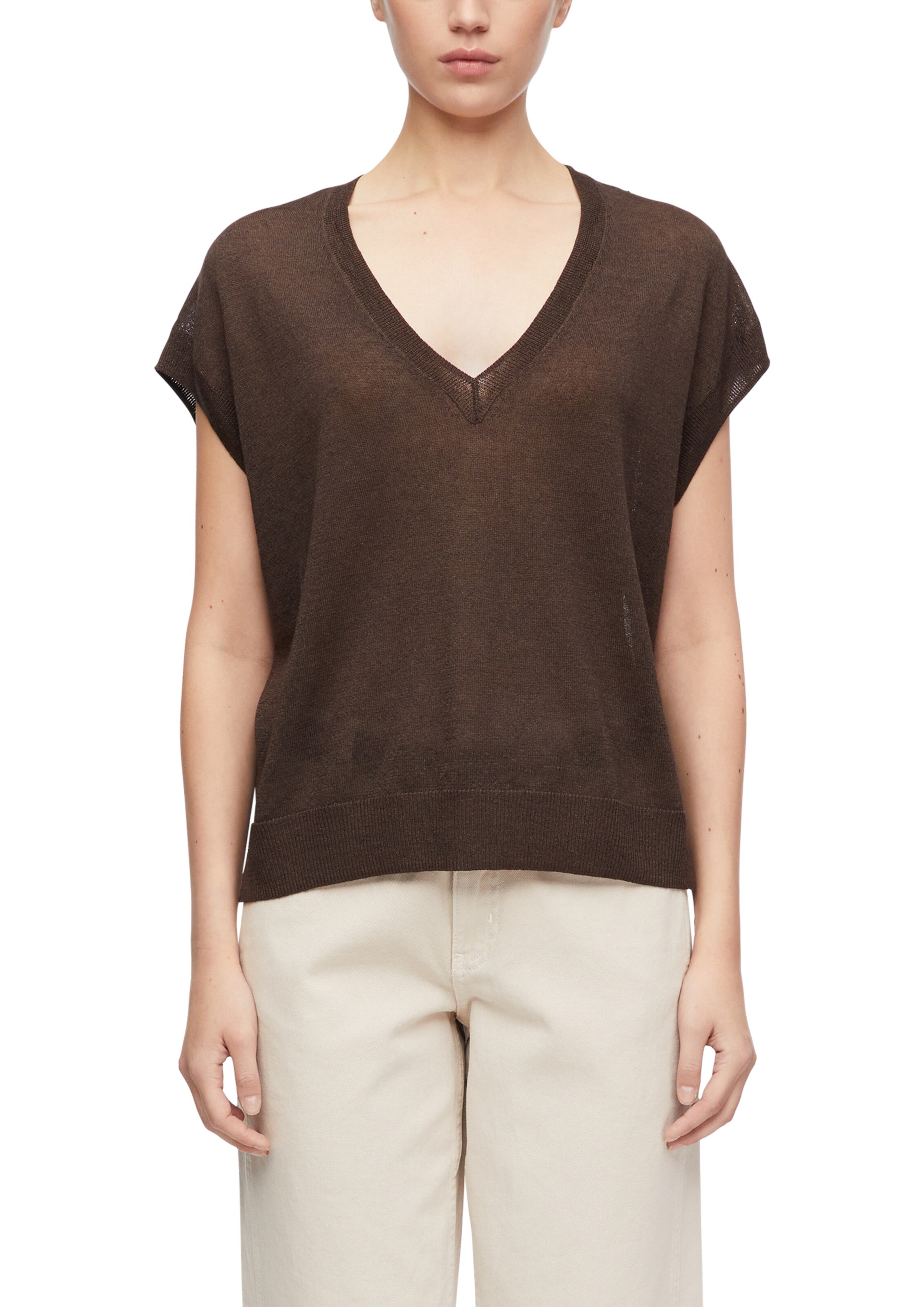 Pull-over COMMA en marron