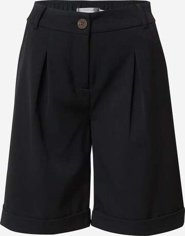 Fransa Pleat-Front Pants 'Milena' in Black: front