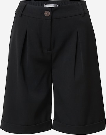 Fransa Wide leg Pleat-front trousers 'Milena' in Black: front