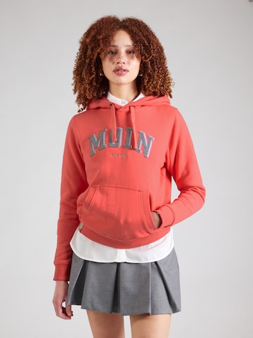 Derbe Sweatshirt 'MoinMoin' in Oranje: voorkant