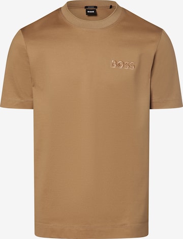 BOSS Black Shirt 'Tiburt' in Brown: front