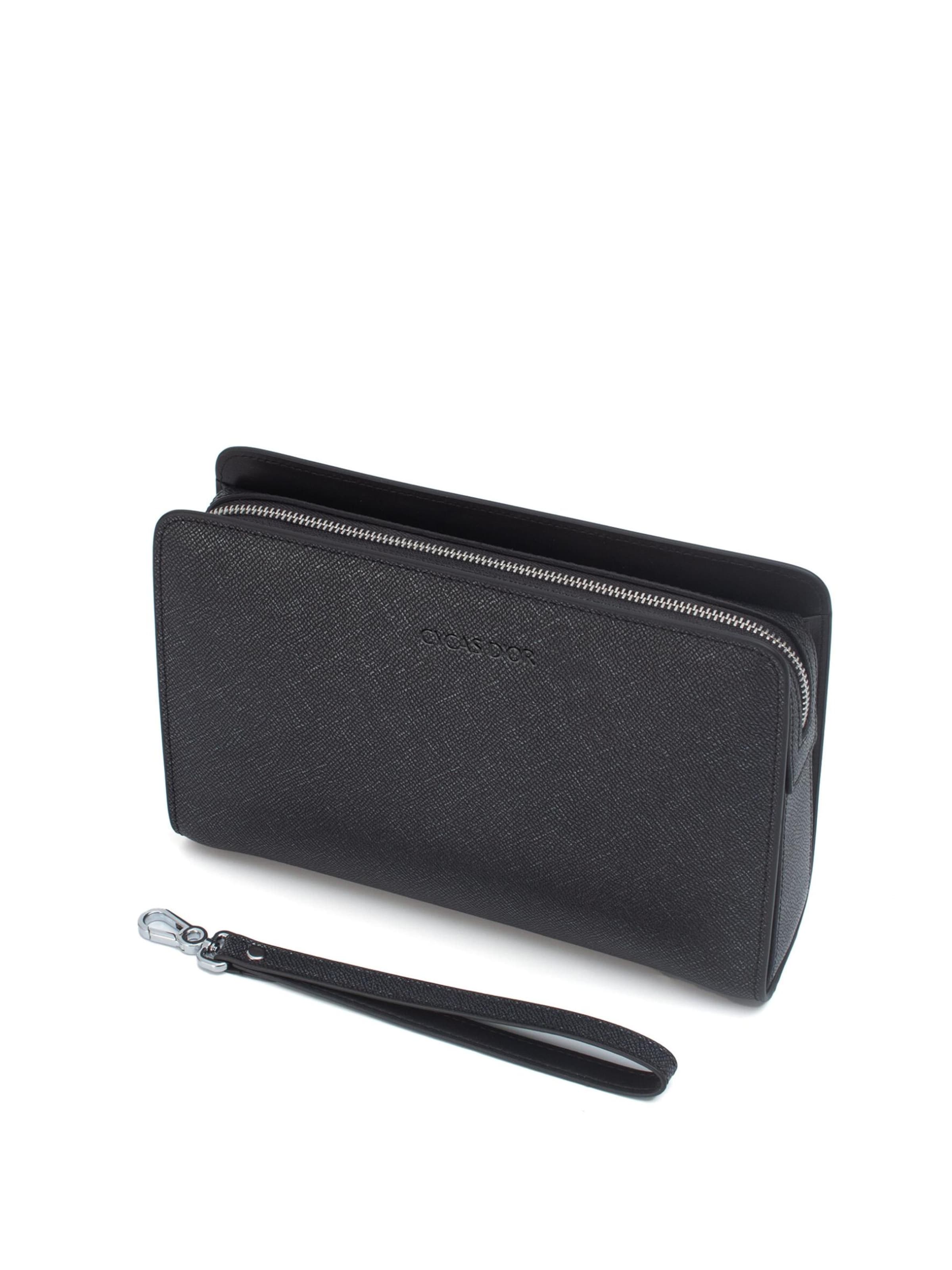 CYCAS D'OR - Bolso de noche 'VALCOUR FINGERPINT RECOGNITION' en negro: frente