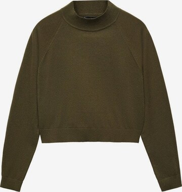 Pull-over 'percebe' MANGO en vert : devant