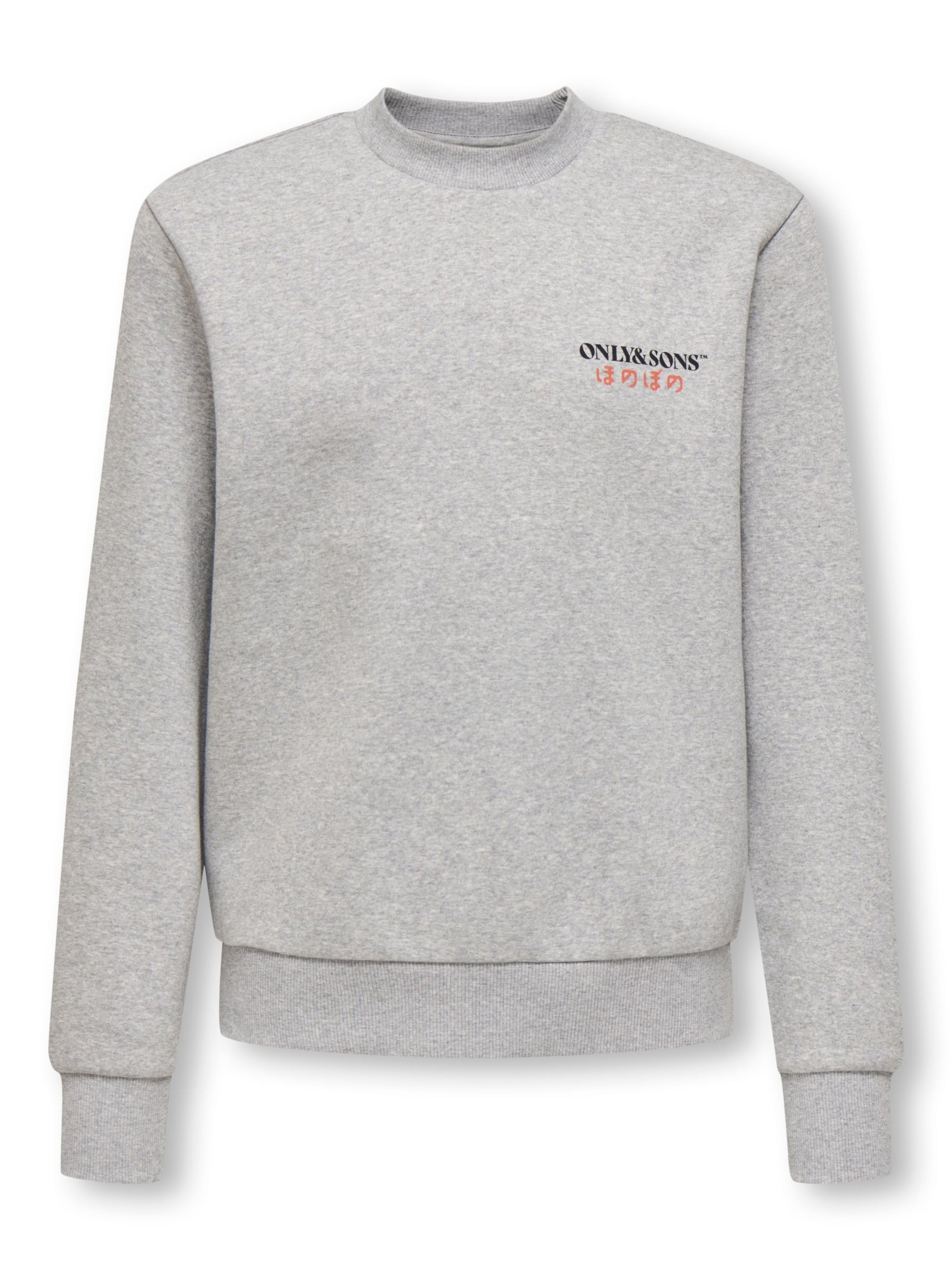 Only & Sons Junior Sweatshirt 'CERES' in Grau: Vorderseite