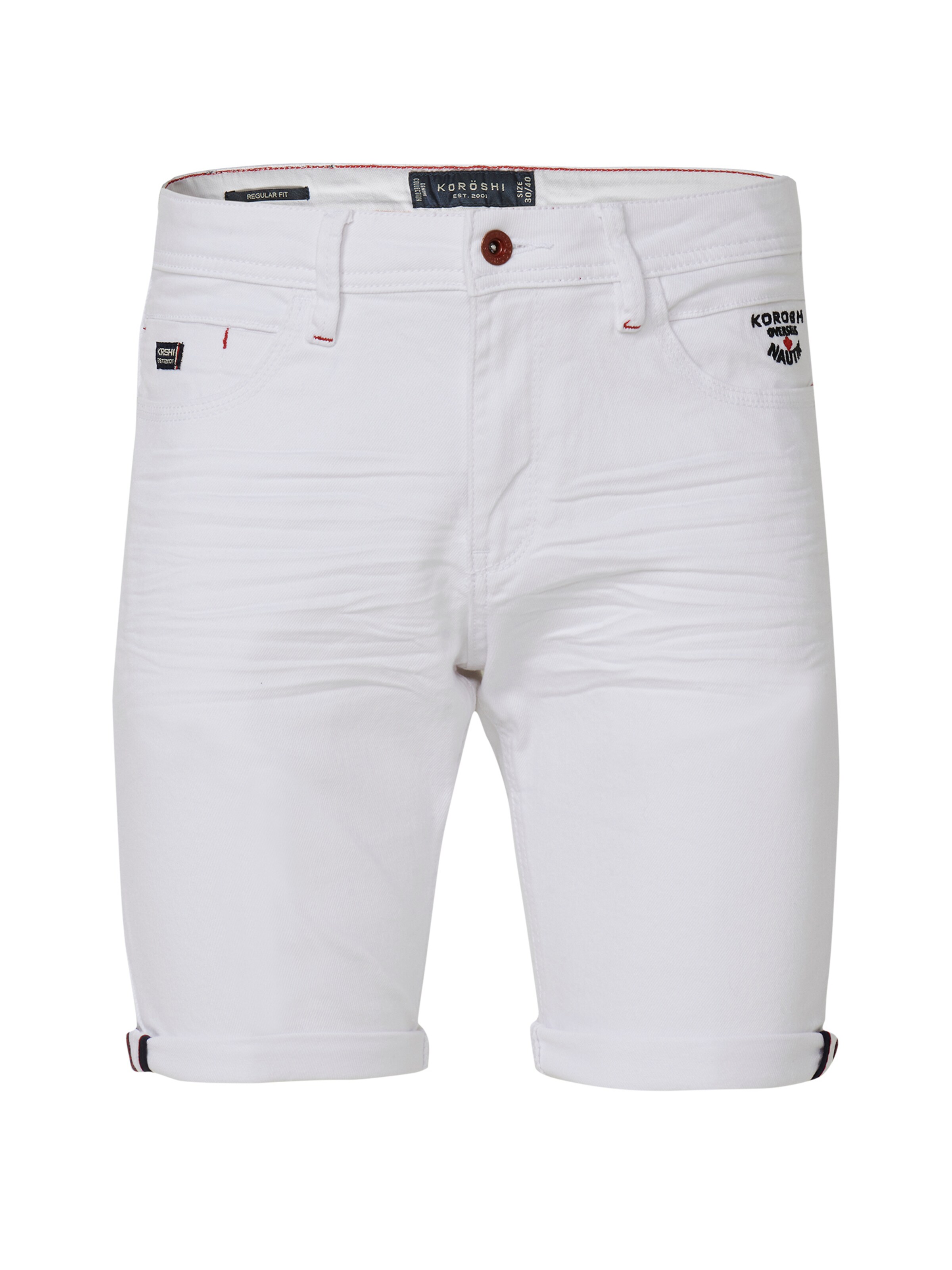 KOROSHI - regular Vaquero en blanco: frente