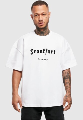Merchcode Tričko 'Frankfurt' - Biela: predná strana