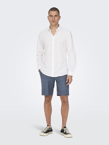 Only & Sons Regular Shorts 'Mark' in Blau