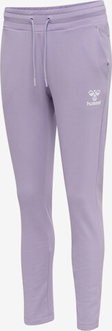 Hummel Slim fit Workout Pants 'Noni 2.0' in Purple