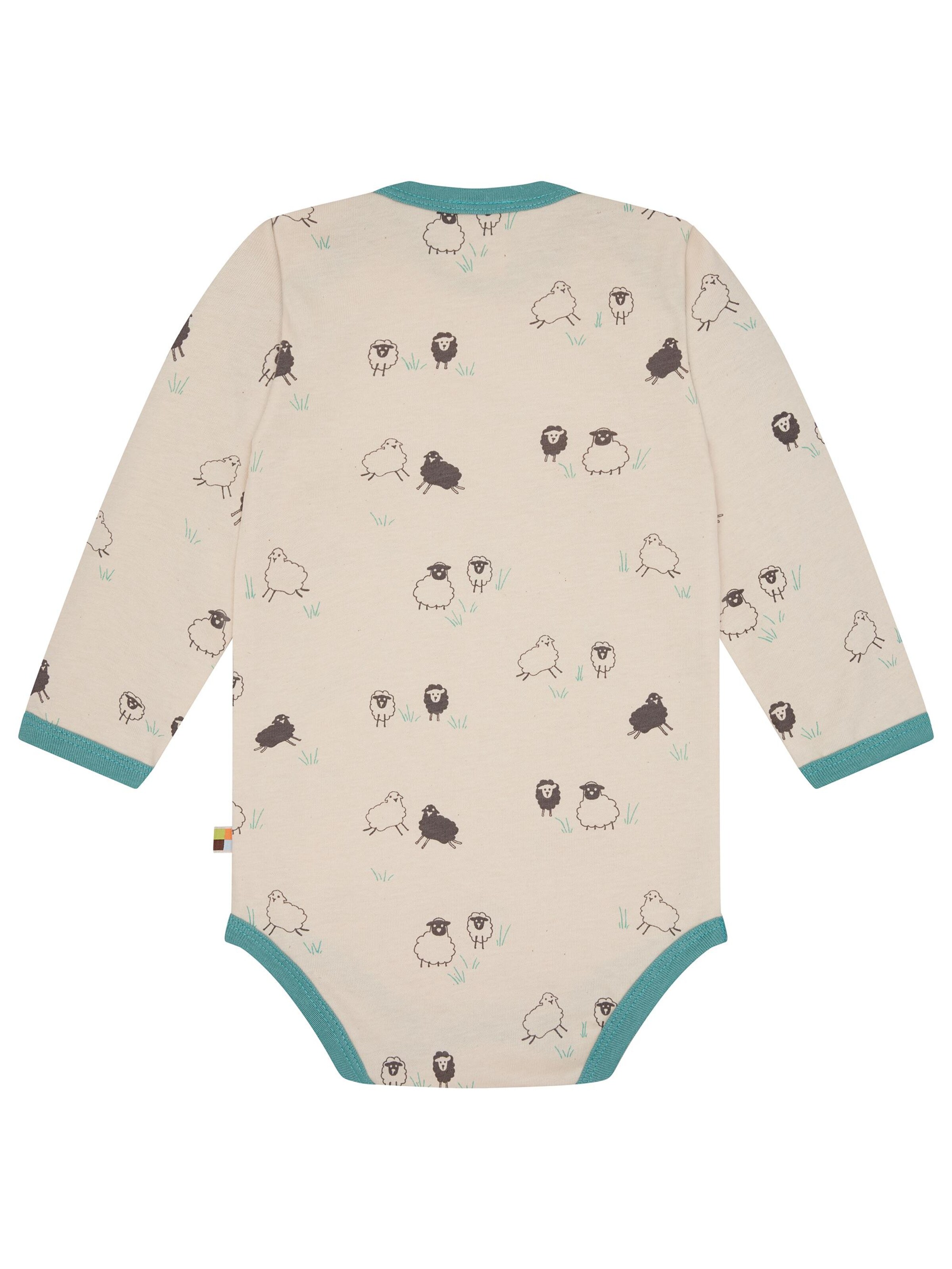 loud + proud Romper/Bodysuit 'Body langarm mit Druck' in Green