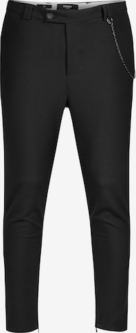 behype Chino Pants 'B-KAY' in Black: front