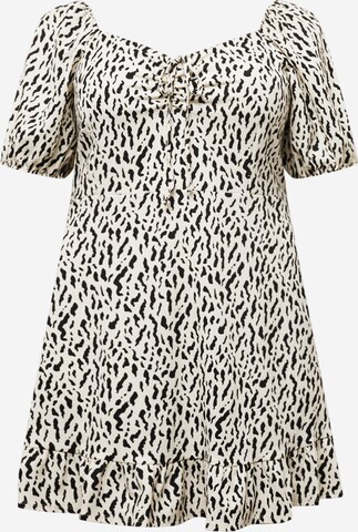 Robe Dorothy Perkins Curve en beige : devant