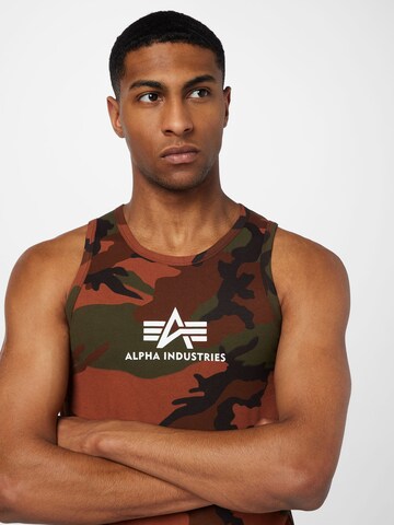 ALPHA INDUSTRIES Póló - barna