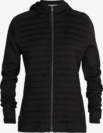 ICEBREAKER Sports sweat jacket 'Zone' in Black, Item view