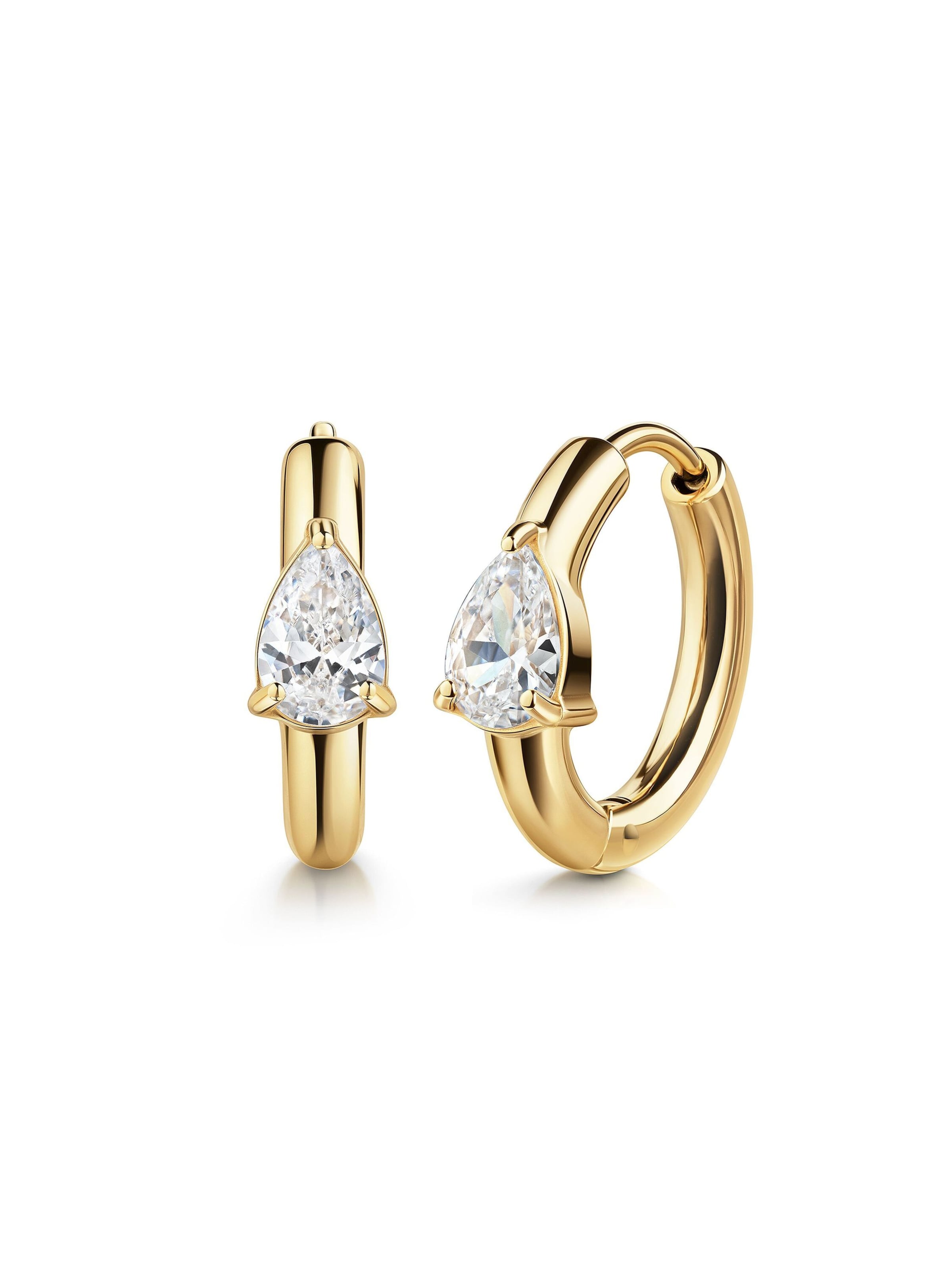 Zeeme Boucles d'oreilles en or, Vue avec produit