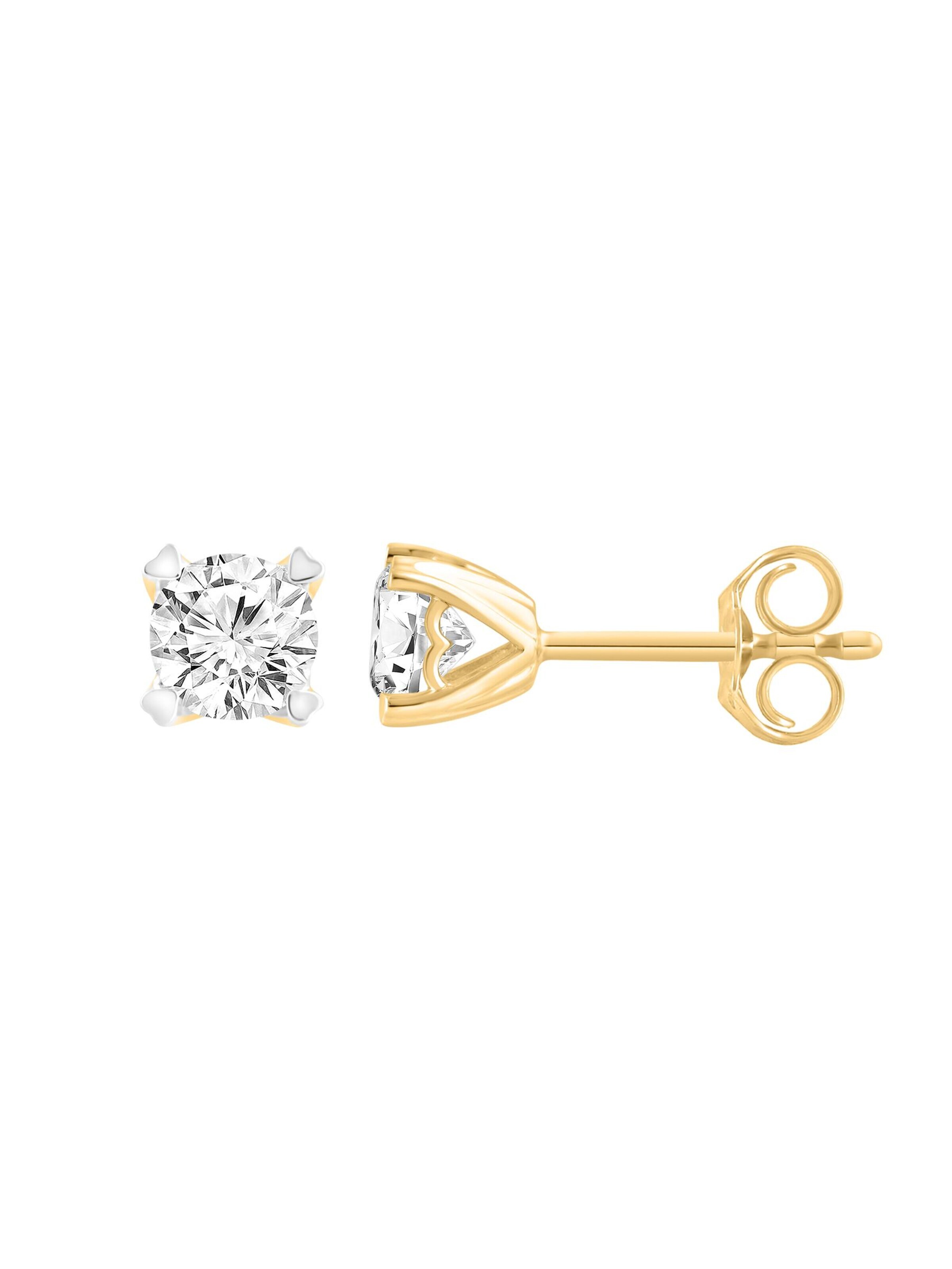 Boucles d'oreilles ETHISHER DIAMANTEN en jaune