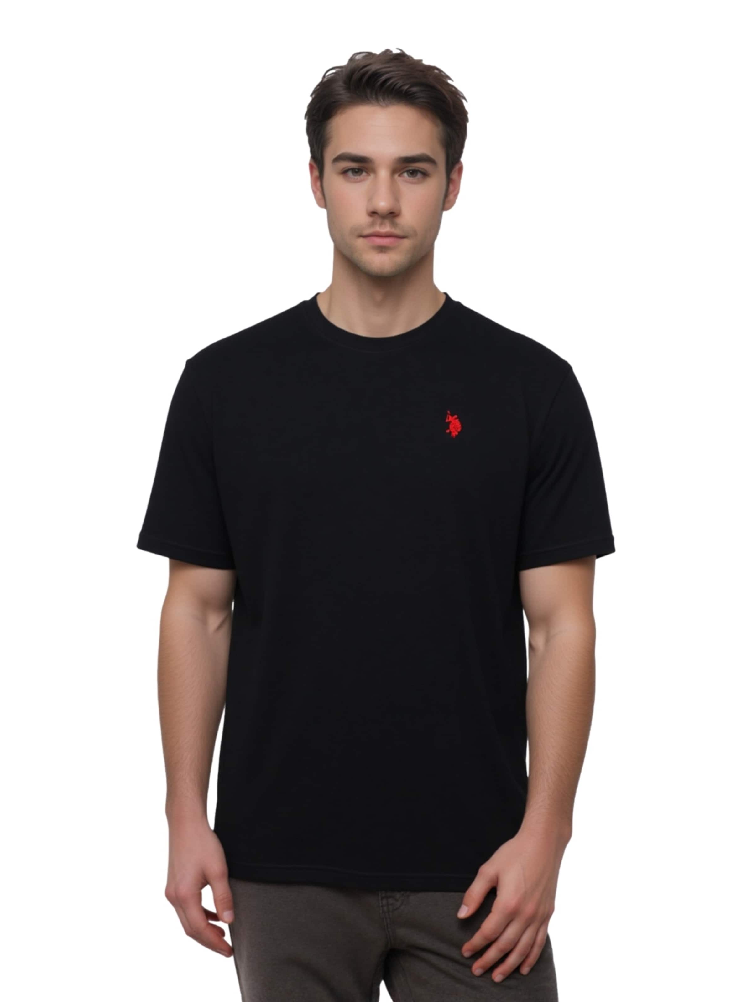 U.S. POLO ASSN. Shirt in Black: front