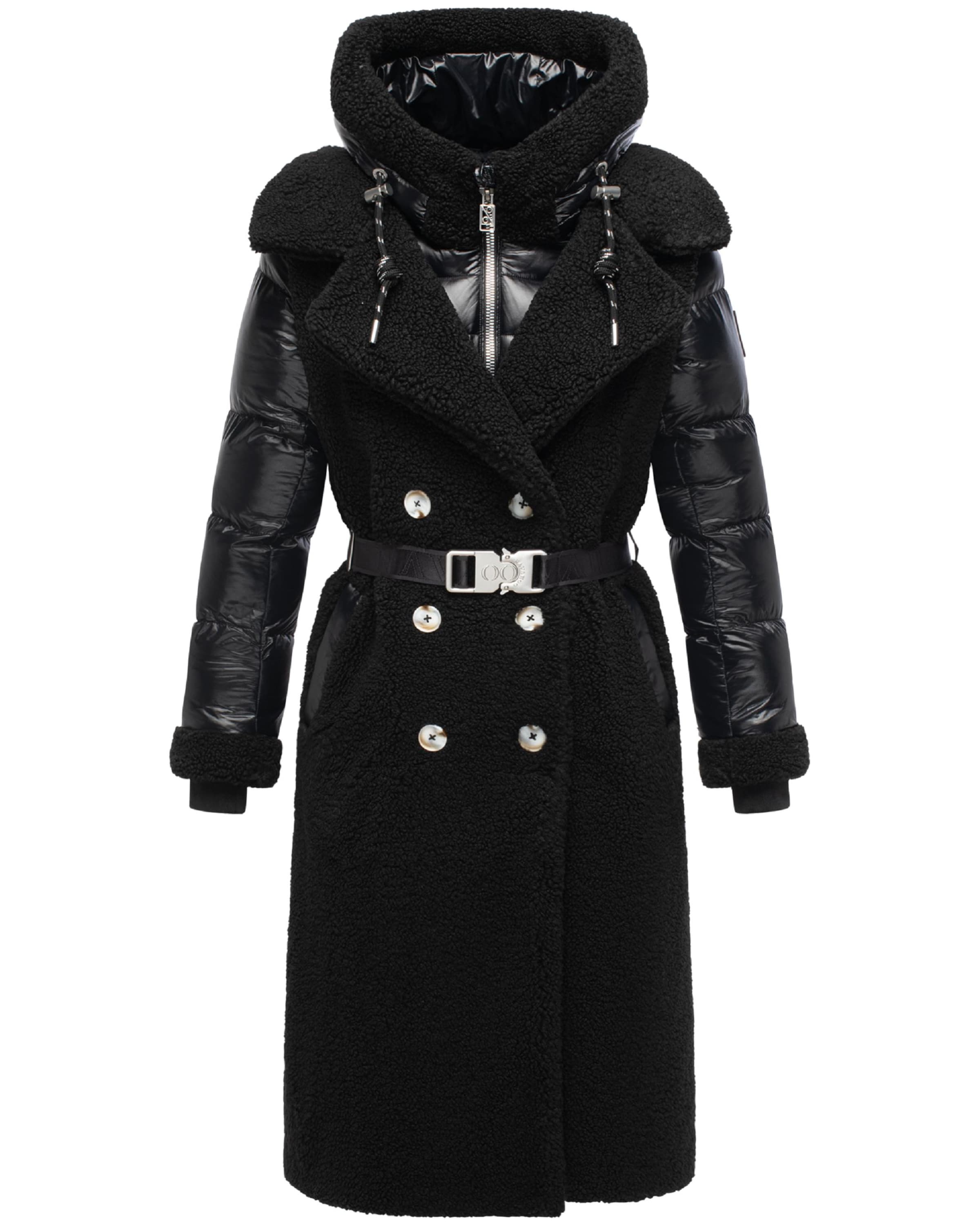 NAVAHOO Manteau d’hiver 'Kuscheltraum 14' en noir, Vue avec produit