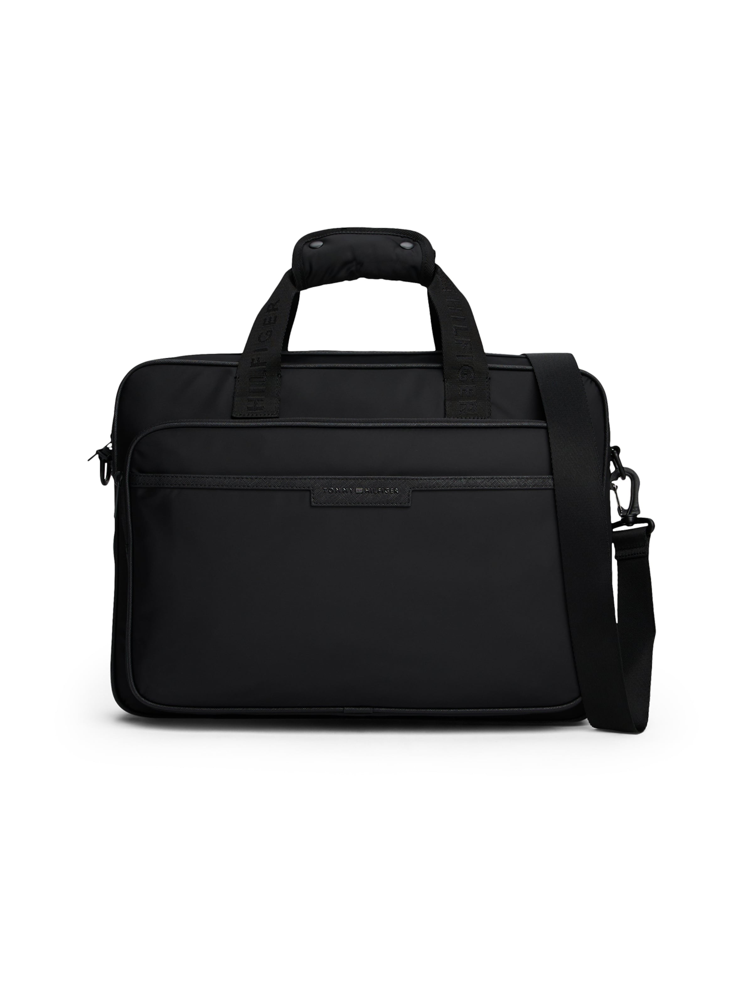 Geantă diplomat de la TOMMY HILFIGER pe negru: față