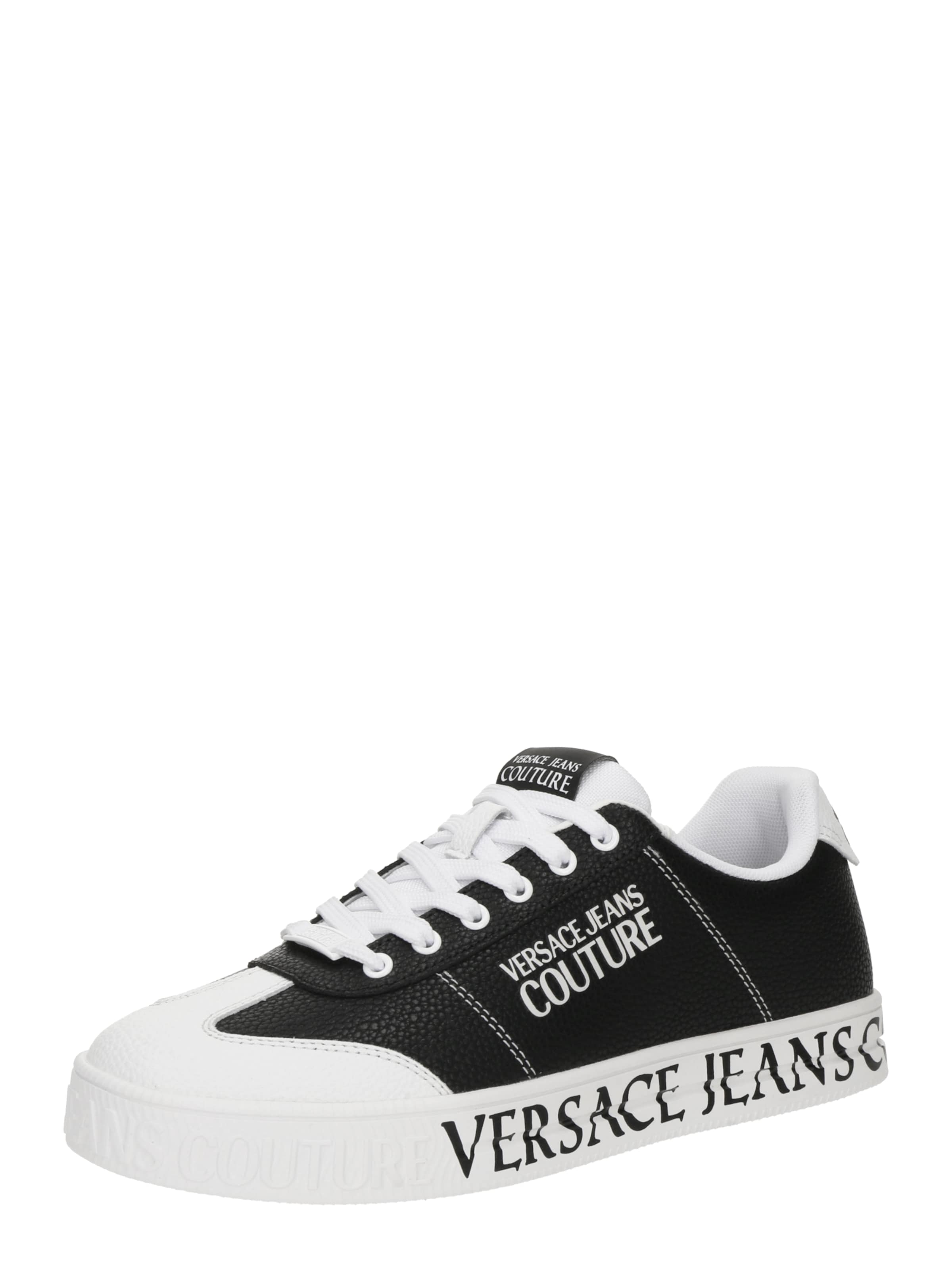 Sneaker low 'COURT' de la Versace Jeans Couture pe negru: față