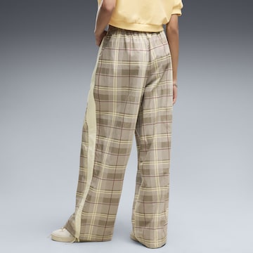 PUMA Wide leg Trousers 'T7' in Beige