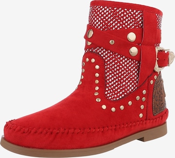 Ital-Design Ankle Boots in Red: front