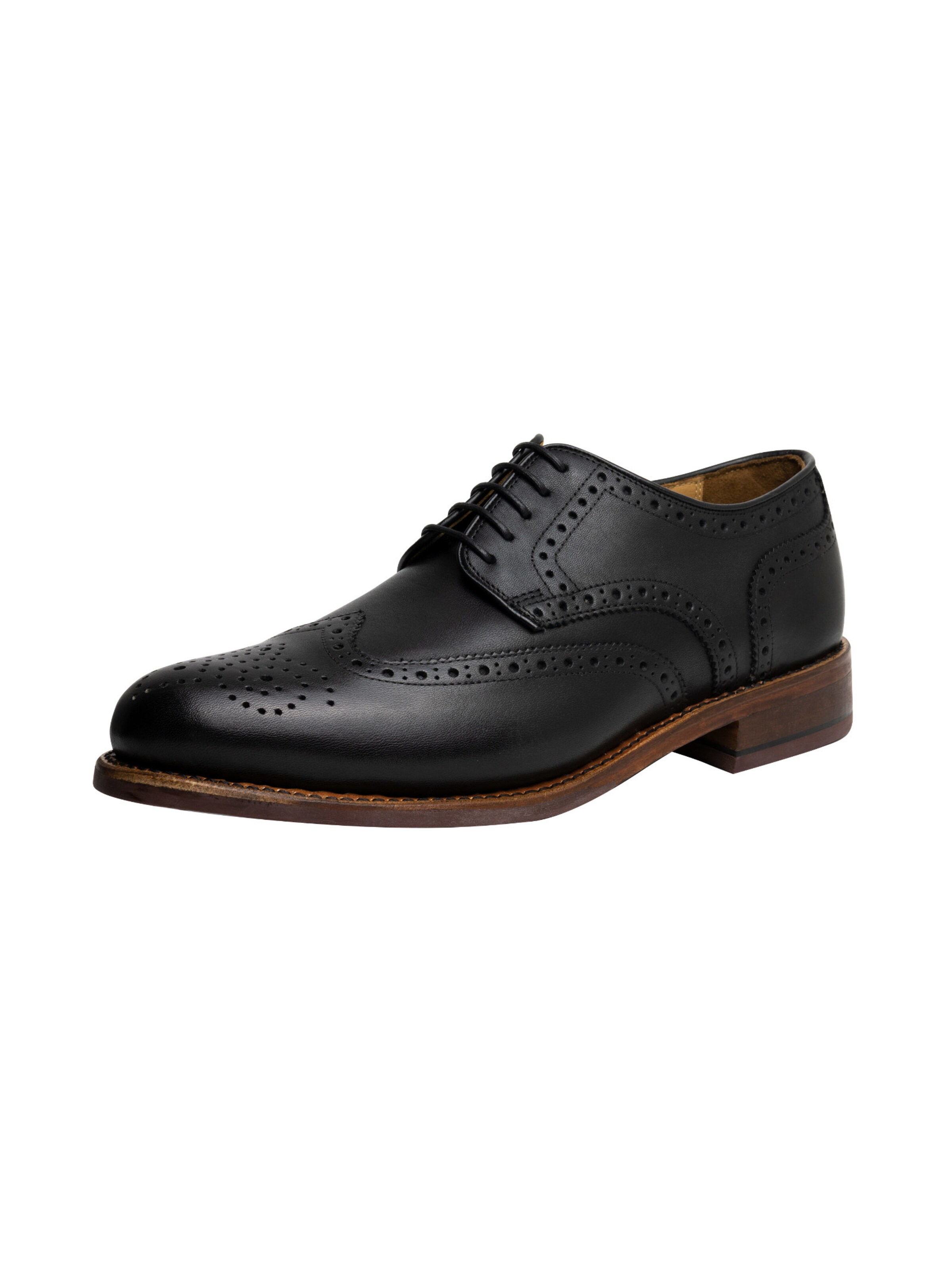 Scarpa stringata 'Levet' di Gordon & Bros in nero: frontale