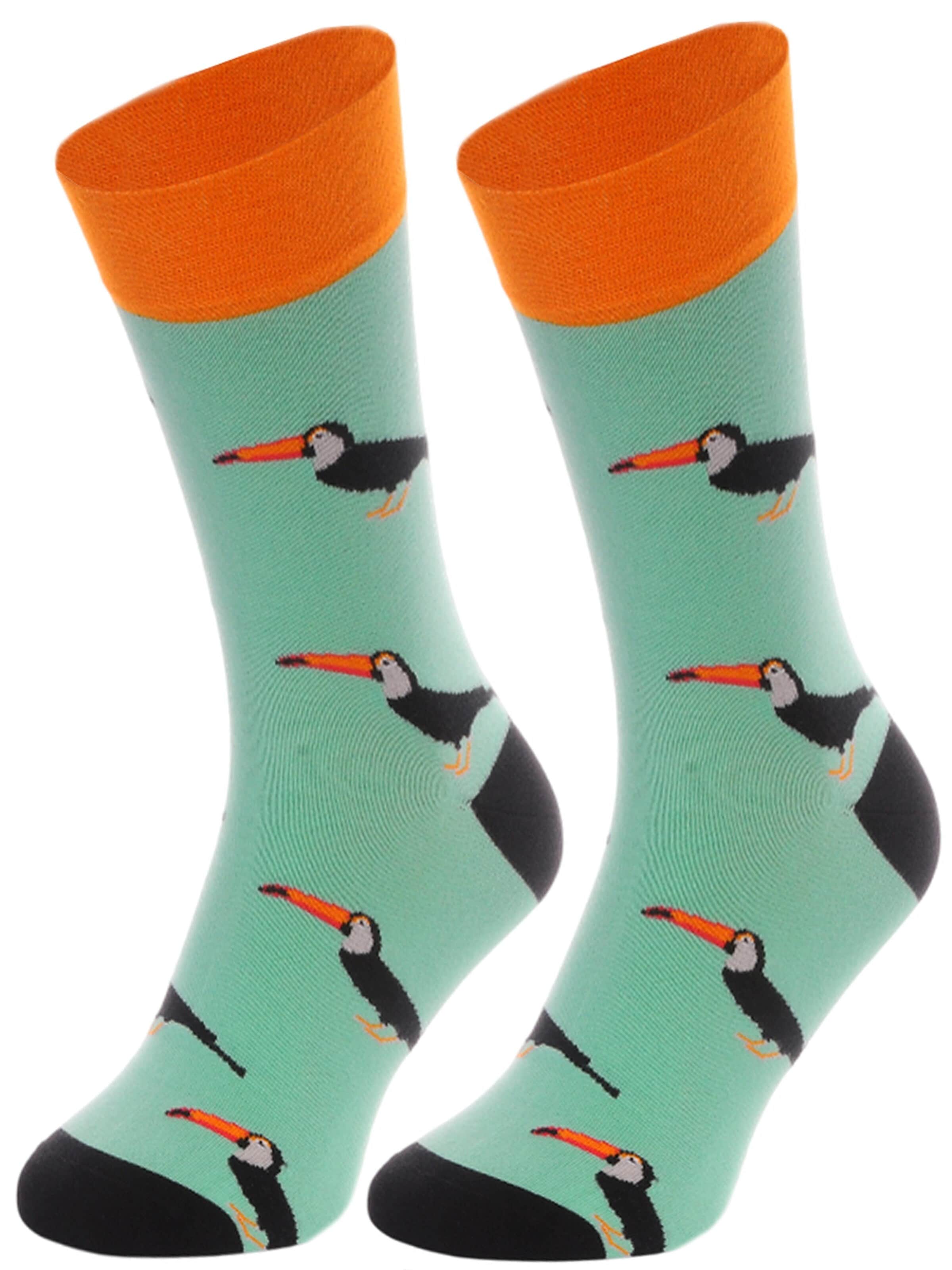 La Bortini Socks in Green: front