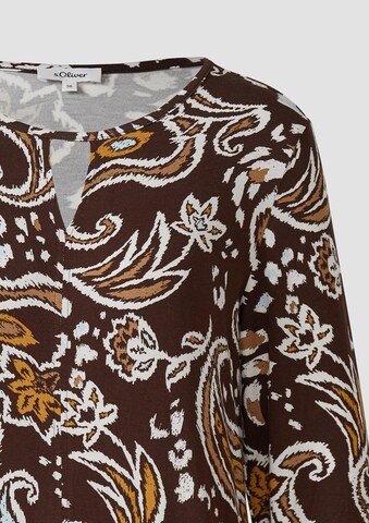 s.Oliver Blouse in Bruin