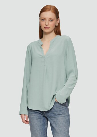 QS Blouse in Green: front