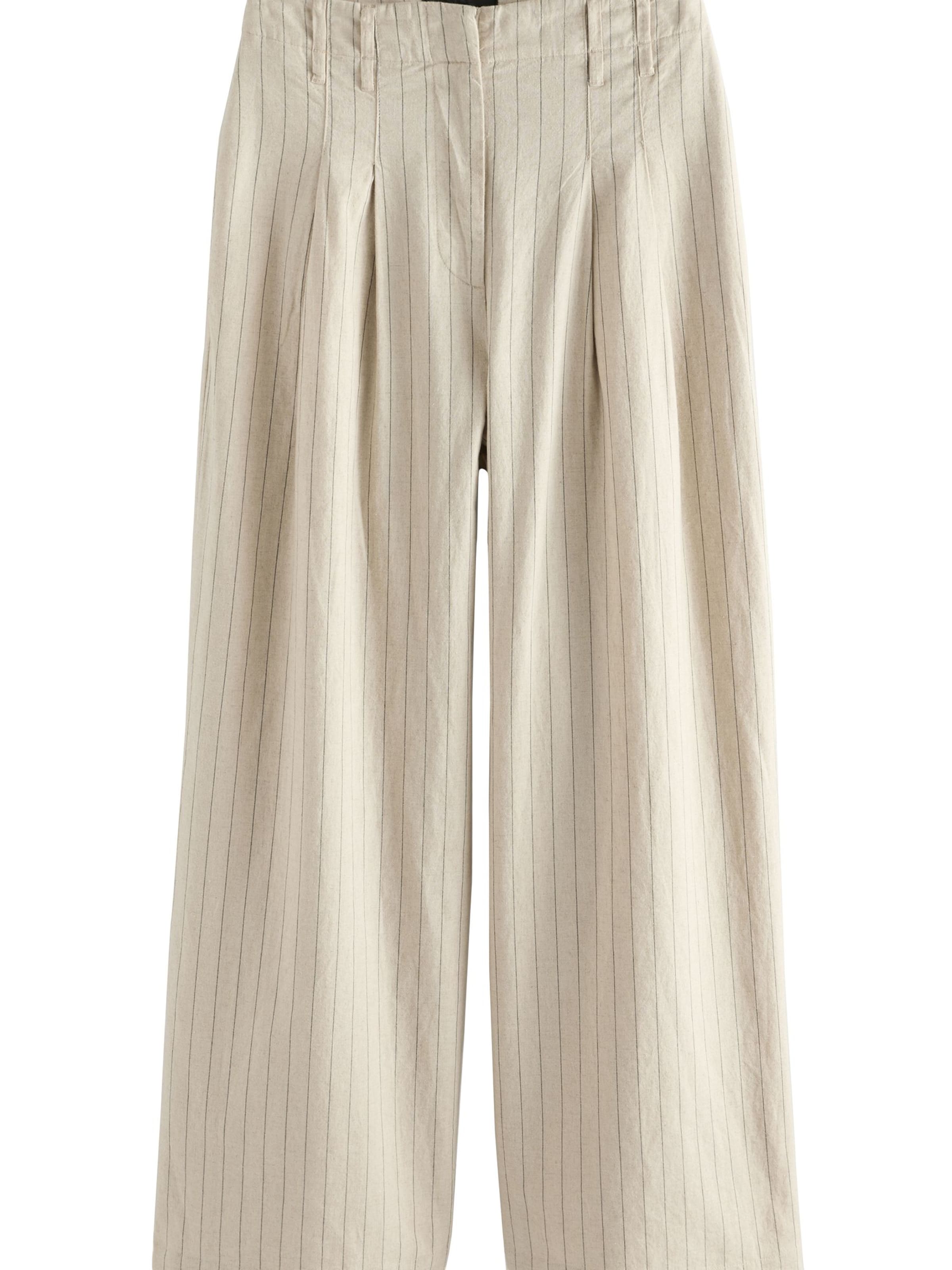 Largi Pantaloni cutați de la Next pe bej: față