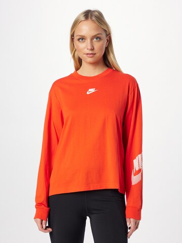 Nike Sportswear Суичър в червено: отпред