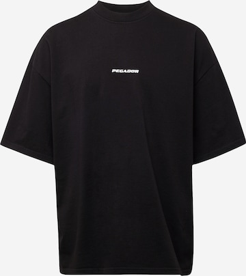 T-Shirt Pegador en noir : devant