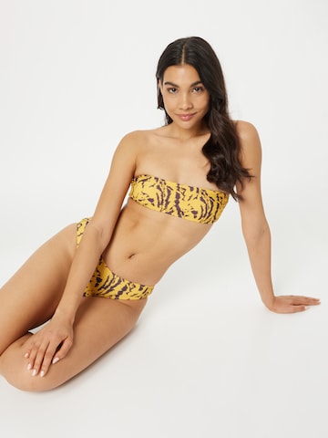 Nasty Gal Bandeau Bikini | rumena barva: sprednja stran