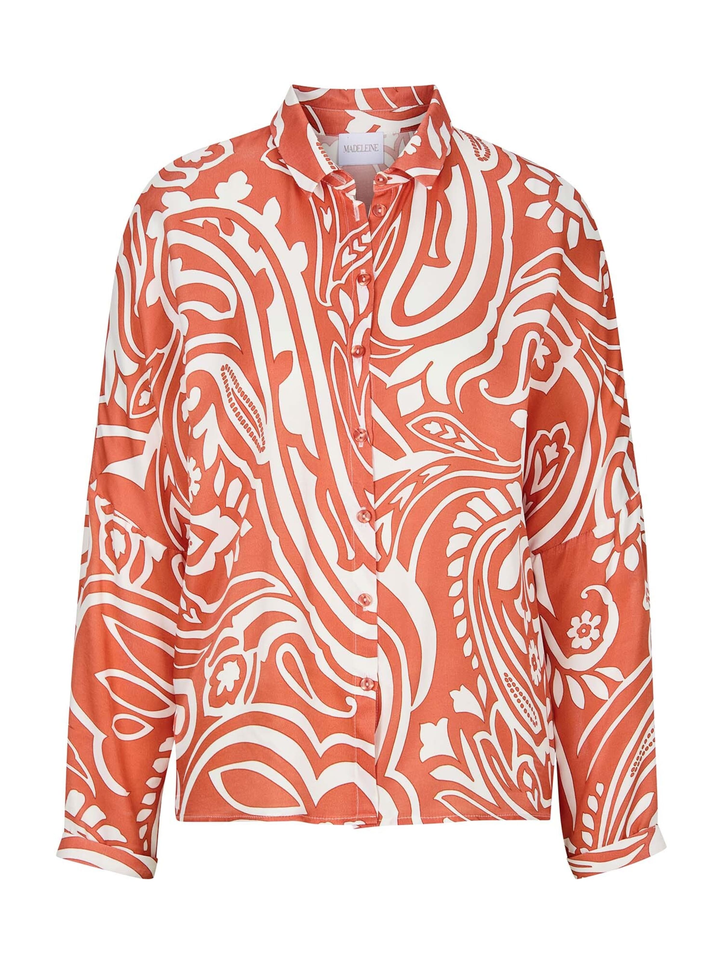 Chemisier MADELEINE en orange : devant
